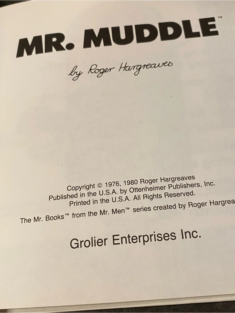 Mr Men Book Bundle Roger Hargreaves Vintage - Happy Muddle Clumsy Impossible